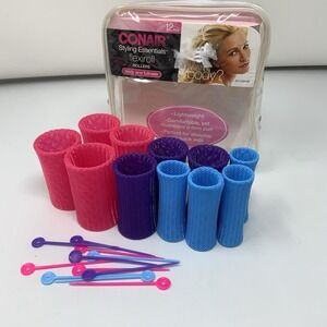 Conair Flexiroll Rollers‎ Curl Body Lightweight Multiple Sizes Vintage READ